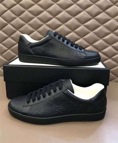 gucci men's ace gg embossed sneaker|gucci ace sneakers men outfit.